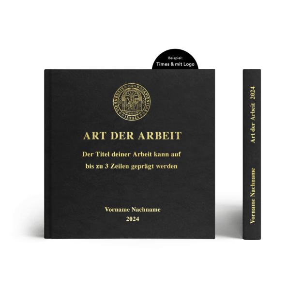 Standard Hardcover-Buch Quadrat (210x210) mit Logo